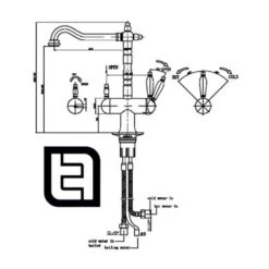 Vibrance Twin Lever Chrome Wisteria 4 In 1 Instant Hot Water Kitchen Tap 5 Vibrance Twin Lever Chrome Wisteria 4 In 1 Instant Hot Water Kitchen Tap -Household Goods Shop vibrance twin lever chrome wisteria 4 in 1 instant hot water kitchen tap p47517 224586 image