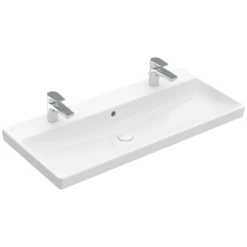 Villeroy & Boch Avento 1000x470 2th White Basin & Semi Pedestal