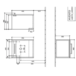 Villeroy & Boch Avento Crystal Grey 450 Wall Hung Vanity Unit, Basin & Onovo Chrome Mini Mixer With Wall Hung Toilet Combi Pack -Household Goods Shop villeroy boch avento crystal grey 450 wall hung vanity unit basin onovo chrome mini mixer with wall hung toilet combi pack p72290 299223 image