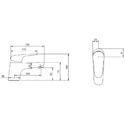 Villeroy & Boch Avento Crystal White 450 Wall Hung Vanity Unit, Basin & Onovo Chrome Mini Mixer With Wall Hung Toilet Combi Pack -Household Goods Shop villeroy boch avento crystal white 450 wall hung vanity unit basin onovo chrome mini mixer with wall hung toilet combi pack p72535 300189 image