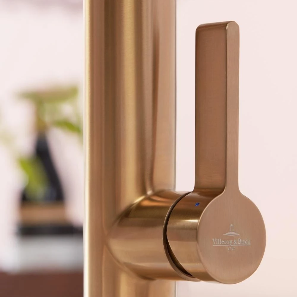 Villeroy & Boch Finera Brushed Copper Stainless Steel Kitchen Sink Mixer Tap 4 Villeroy & Boch Finera Brushed Copper Stainless Steel Kitchen Sink Mixer Tap - Image 4