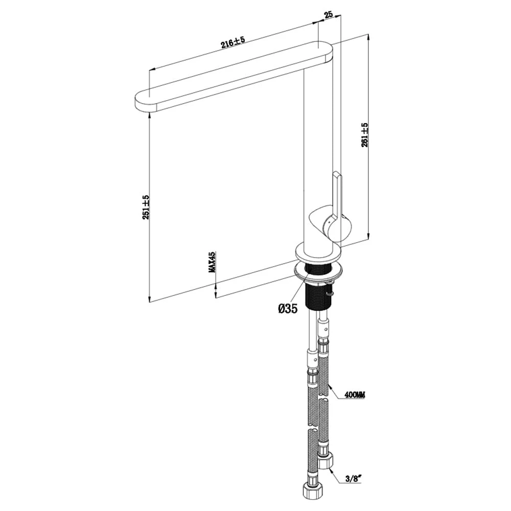 Villeroy & Boch Finera Brushed Copper Stainless Steel Kitchen Sink Mixer Tap 5 Villeroy & Boch Finera Brushed Copper Stainless Steel Kitchen Sink Mixer Tap - Image 5