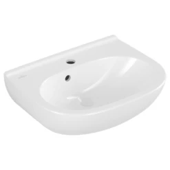 Villeroy & Boch O.novo 500x400 1th White Basin & Semi Pedestal -Household Goods Shop villeroy boch o novo 500x400 1th white basin semi pedestal p66019 285052 image