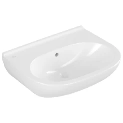 Villeroy & Boch O.novo 550x450 1th White Basin & Full Pedestal -Household Goods Shop villeroy boch o novo 550x450 1th white basin full pedestal p66011 285150 image
