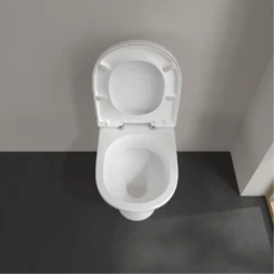 Villeroy & Boch O.novo White Back To Wall Toilet & Soft Close Seat -Household Goods Shop villeroy boch o novo white back to wall toilet soft close seat p66007 285306 image