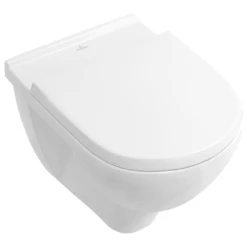 Villeroy & Boch O.novo White Wall Hung Toilet & Soft Close Seat -Household Goods Shop villeroy boch o novo white wall hung toilet soft close seat p66034 285317 image