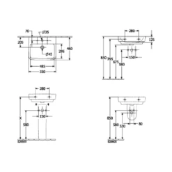 Villeroy & Boch Onovo 550 Basin, Full Pedestal, Chrome Basin Mixer & Chrome Waste With Close Coupled WC Combi Pack -Household Goods Shop villeroy boch onovo 550 basin full pedestal chrome basin mixer chrome waste with close coupled wc combi pack p72807 300837 image