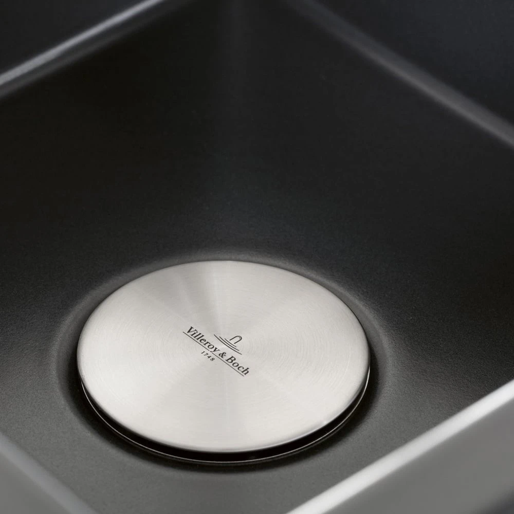 Villeroy & Boch Stainless Steel Universal 90mm Strainer Waste Cover Cap 3 Villeroy & Boch Stainless Steel Universal 90mm Strainer Waste Cover Cap - Image 3